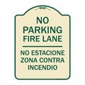 Signmission No Estacione Zona Contra Incendio Heavy-Gauge Aluminum Architectural Sign, 24" H, TG-1824-23848 A-DES-TG-1824-23848